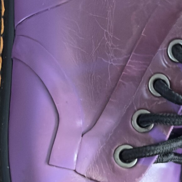 Dr. Martens DRENCH Wellington Wellies - Purple Rubber Boots – Size 8 - Picture 8 of 12